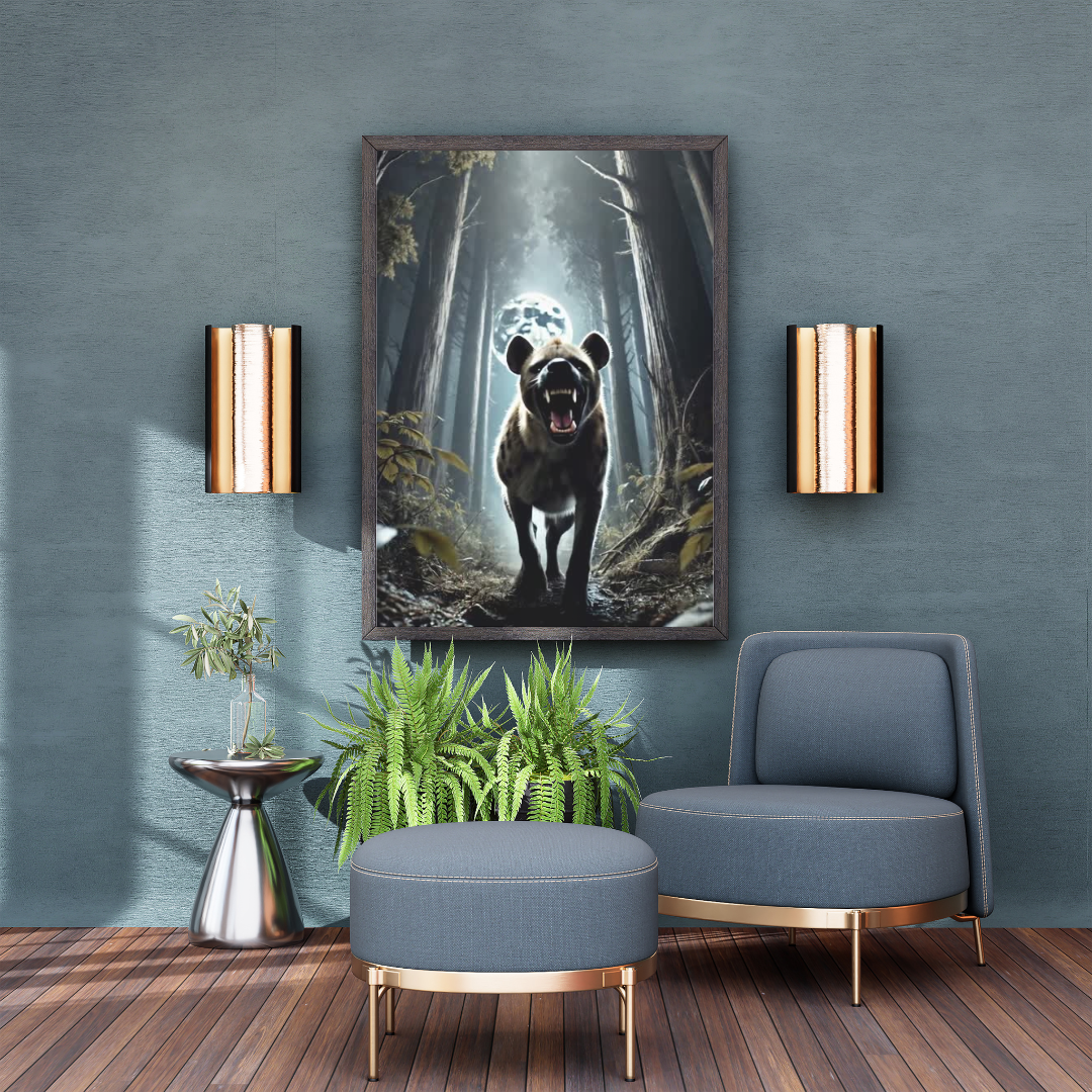 Hyena wall Art Print