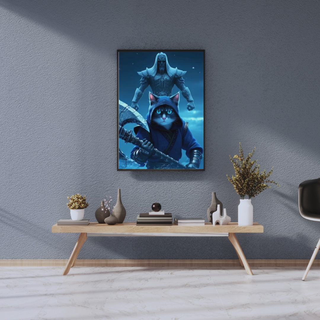 A Cat dress as sub zero Wall Art Frame